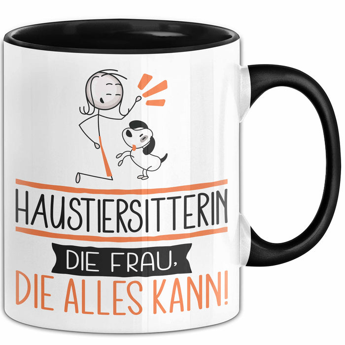 Haustiersitterin Geschenk Tasse Becher Die Frau Die Allen Kann Geschenkidee für eine Haustiersitterin Lustig Trendation