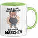 Bärtige Männer Tasse Geschenk Lustige Geschenkidee Spruch Halb Mann Halb Bärchen Grün Trendation