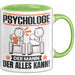 Psychologe Tasse Geschenk für Psychologe Der Mann Der Alles Kann Geschenkidee zum Geburtstag Grün Trendation