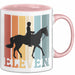 Tasse Geschenk Eleven Retro Pferd Spruch Lustiger Becher Rosa Trendation
