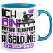 Physiotherapeut Ausbildung Tasse Geschenk Ich Bin Physiotherapeut In Der Ausbildung Ich Darf Das Geschenkidee Spruch Blau Trendation