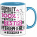 Pferdepfleger Geschenk Lustiger Spruch für Pferdepfleger Geschenkidee Bester Pferdepfleger Der Welt Blau Trendation