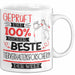 Beste Tierverhaltensforscherin Der Welt Tasse Geschenk für Eine Tierverhaltensforscherin Geprüft Und Sicher Geschenkidee Geburtstag Weihnachten Weiß Trendation