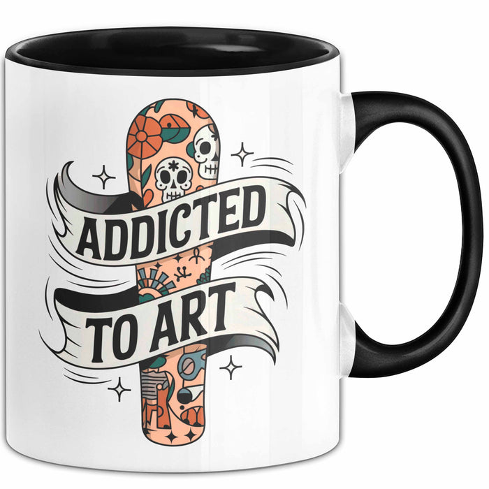 Tattoo Sammler Tasse Geschenk Lustige Geschenkidee Spruch Für Tinten Süchtige Trendation