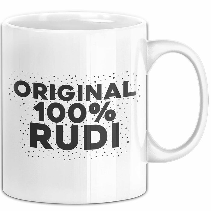 Rudi Tasse Original 100% Rudi Geschenk Weiß Trendation