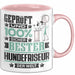 Hundefriseur Geschenk Lustiger Spruch für Hundefriseur Geschenkidee Bester Hundefriseur Der Welt Rosa Trendation