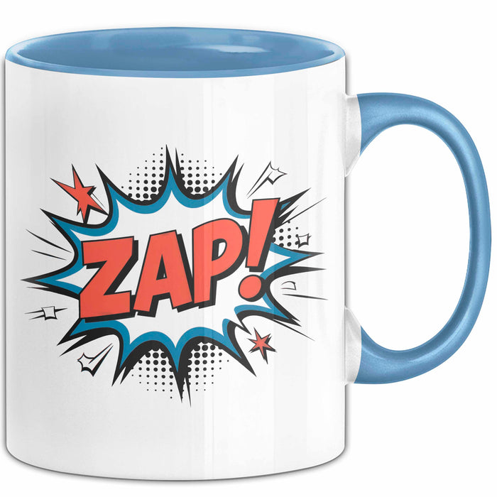 Comiczeichner Tasse Geschenkidee Panel Geschichtenerzähler Blau Trendation