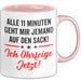 Sarkasmus Sarkastisch Tasse Geschenk Lustige Geschenkidee Alle 11 Minuten Geht Mir Jemand Auf Den Sack Rosa Trendation