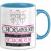 Chorsängerin Weil Es Keinen Schöneren Beruf Gibt Tasse Geschenk für Eine Chorsängerin Lustig Blau Trendation