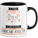 Parkour-Athletin Tasse Geschenk Becher Stark Attraktiv Furchtlos Parkour-Athletin Lustige Geschenkidee Trendation