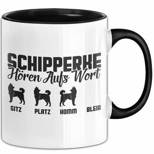 Schipperke Hören Aufs Wort Tasse Geschenk Schipperke Besitzer Mama Becher Trendation
