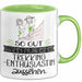 Trekking-Enthusiastin Geschenk Tasse So Gut Kann Nur Eine Trekking-Enthusiastin Aussehen Geschenkidee Geburtstag Weihnachten Lustig Grün Trendation
