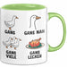 Gans Vogel Tasse Geschenk Lustige Geschenkidee Spruch Grün Trendation