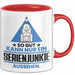 Serienjunkie Geschenk Tasse So Gut Kann Nur Ein Serienjunkie Aussehen Geschenkidee Kaffee-Becher Rot Trendation