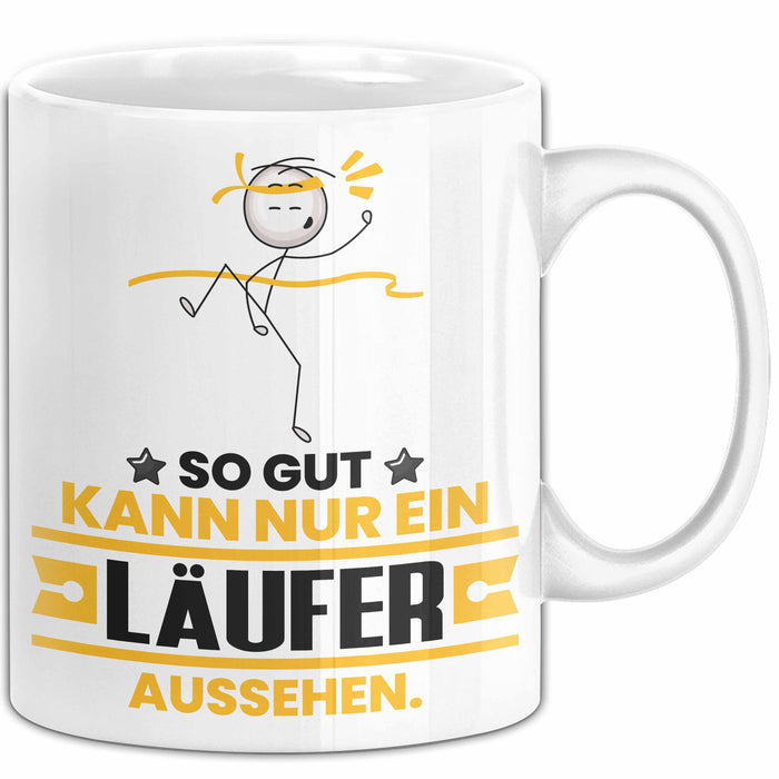 Läufer Geschenk Tasse So Gut Kann Nur Ein Läufer Aussehen Geschenkidee Kaffee-Becher Weiß Trendation