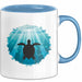 Schildkröte Tierliebhaber Tasse Geschenk Lustige Geschenkidee Spruch Blau Trendation