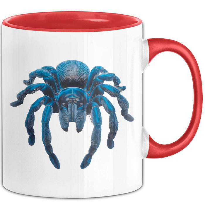 Spinne Vogelspinne Tier Tasse Geschenk Lustige Geschenkidee Spruch Rot Trendation
