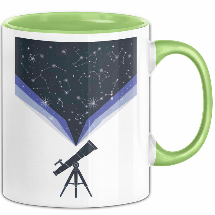 Astronomie Liebhaber Tasse Geschenk Lustige Geschenkidee Spruch Für Sternen Gucker Grün Trendation