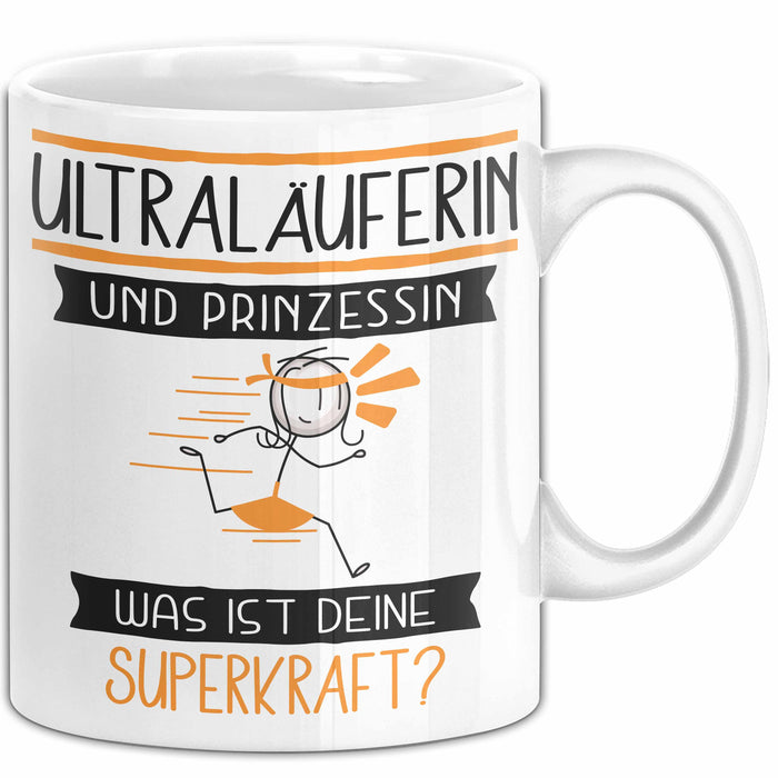Ultraläuferin Und Prinzessin Tasse Geschenk Für Eine Ultraläuferin Geburtstag Was Ist Deine Superkraft Weiß Trendation