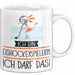 Geschenk für Eishockeyspielerin Tasse Lustige Geschenkidee Geburtstag Ich Bin Eishockeyspielerin Ich Darf Das Weiß Trendation