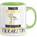 Tierärztin Tasse Geschenk Becher Stark Attraktiv Furchtlos Tierärztin Lustige Geschenkidee Grün Trendation