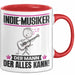 Indie-Musiker Tasse Geschenk für Indie-Musiker Der Mann Der Alles Kann Geschenkidee zum Geburtstag Rot Trendation