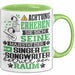 Singer-Songwriter Geschenk Tasse Lustiger Spruch Erheben Sie Sich Der Singer-Songwriter Betritt den Raum Grün Trendation