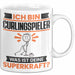 Curlingspieler Tasse Geschenk für Curlingspieler Geburtstag Lustiger Spruch Kaffee-Becher Was Ist Deine Superkraft Weiß Trendation