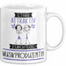 Musikproduzentin Tasse Geschenk Becher Stark Attraktiv Furchtlos Musikproduzentin Lustige Geschenkidee Weiß Trendation