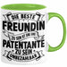 Patentante Geschenk Tasse Spruch Geschenkidee Beste Patentante Zu Sein Ist Unbezahlbar Kaffee-Becher Grün Trendation