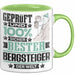 Bergsteiger Geschenk Lustiger Spruch für Bergsteiger Geschenkidee Bester Bergsteiger Der Welt Grün Trendation