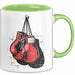 Boxer Tasse Geschenkidee für Kampfchampion Grün Trendation