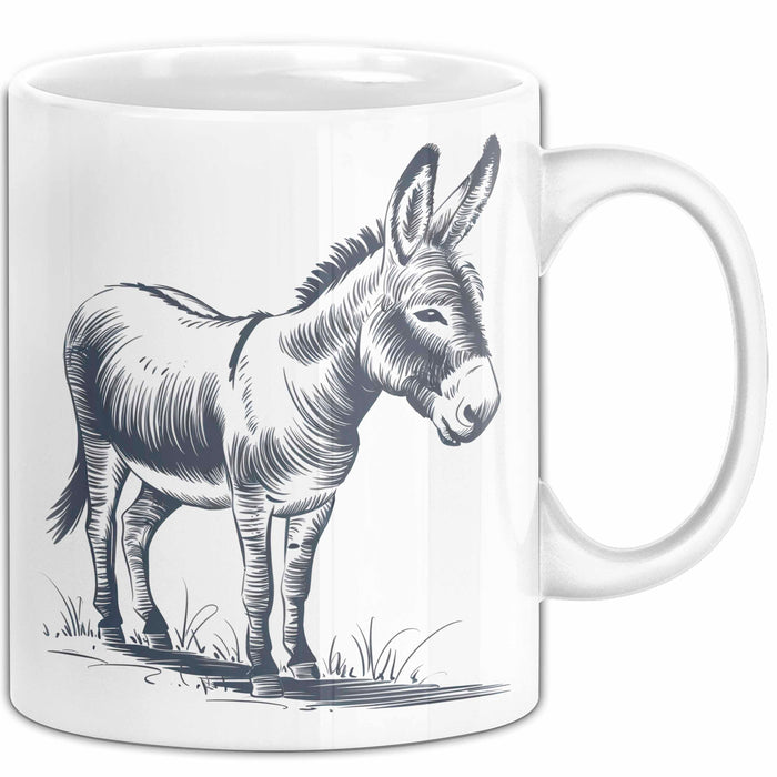 Eselbauer Esel Tier Tasse Geschenk Lustige Geschenkidee Spruch Weiß Trendation