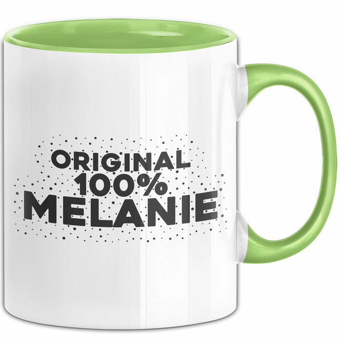 Melanie Tasse Original 100% Melanie Geschenk Grün Trendation