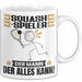 Squash-Spieler Tasse Geschenk für Squash-Spieler Der Mann Der Alles Kann Geschenkidee zum Geburtstag Weiß Trendation