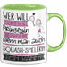 Squash-Spielerin Tasse Geschenk Spruch Wer Will Schon Prinzessin Sein Wenn Man Auch Squash-Spielerin Sein Kann Grün Trendation