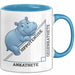 Mathematiklehrer Unterricht Tasse Geschenk Lustige Geschenkidee Spruch Hippotenuse Blau Trendation