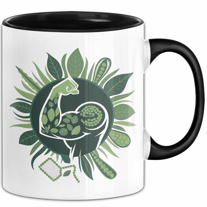 Veganer Bodybuilder Tasse Geschenkidee für Lifter Trendation