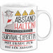 Survival-Expertin Tasse Geschenk Lustig Abstand Halten Hochleistungs-Survival-Expertin Mit Drang Zur Perfektion Bei Der Arbeit Weiß Trendation