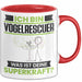 Vogelrescuer Tasse Geschenk für Vogelrescuer Geburtstag Lustiger Spruch Kaffee-Becher Was Ist Deine Superkraft Rot Trendation