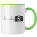 Trendation - Fotograf Tasse Zubehör Fotografie Geschenk Fotografieren Kaffeetasse Geschenkideen Lustiger Spruch Grün Trendation