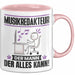 Musikredakteur Tasse Geschenk für Musikredakteur Der Mann Der Alles Kann Geschenkidee zum Geburtstag Rosa Trendation