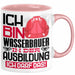 Wasserbauer Ausbildung Tasse Geschenk Ich Bin Wasserbauer In Der Ausbildung Ich Darf Das Geschenkidee Spruch Rosa Trendation