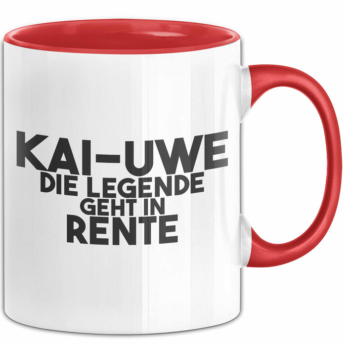 Kai-Uwe Tasse Kai-Uwe – Die Legende Geht In Rente Geschenk