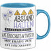 Katzenschutzaktivistin Tasse Geschenk Lustig Abstand Halten Hochleistungs-Katzenschutzaktivistin Mit Drang Zur Perfektion Bei Der Arbeit Blau Trendation