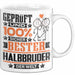 Halbbruder Geschenk Lustiger Spruch für Halbbruder Geschenkidee Bester Halbbruder Der Welt Weiß Trendation