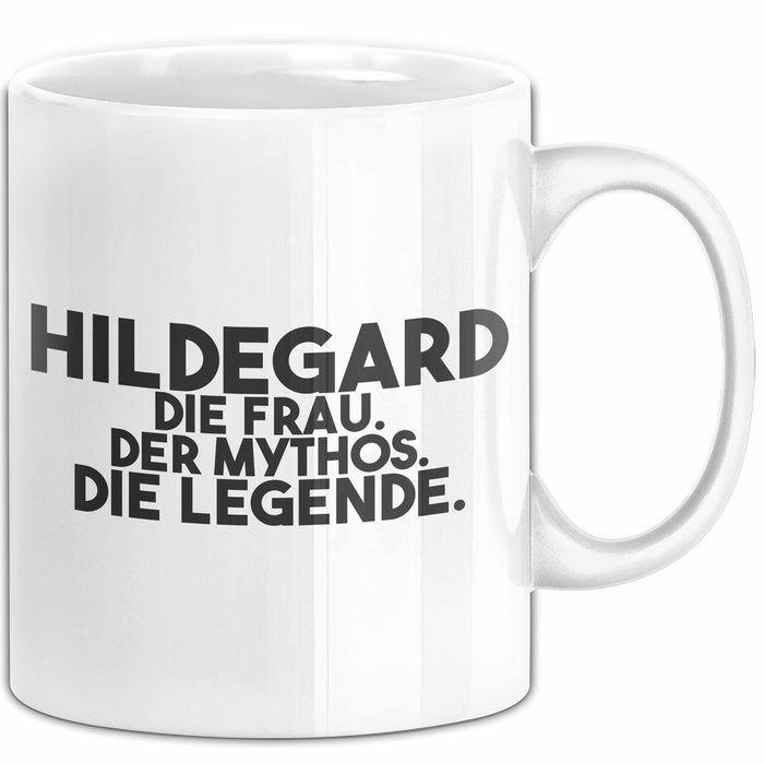 Hildegard Tasse Hildegard – Die Frau. Der Mythos. Die Legende. Geschenk Weiß Trendation