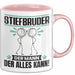 Stiefbruder Tasse Geschenk für Stiefbruder Der Mann Der Alles Kann Geschenkidee zum Geburtstag Rosa Trendation