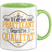 Praktikant Tasse Geschenk Für Praktikanten Kaffee-Becher Geschenkidee Geprüfte Qualität Grün Trendation
