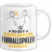Fußballspieler Geschenk Tasse So Gut Kann Nur Ein Fußballspieler Aussehen Geschenkidee Kaffee-Becher Weiß Trendation
